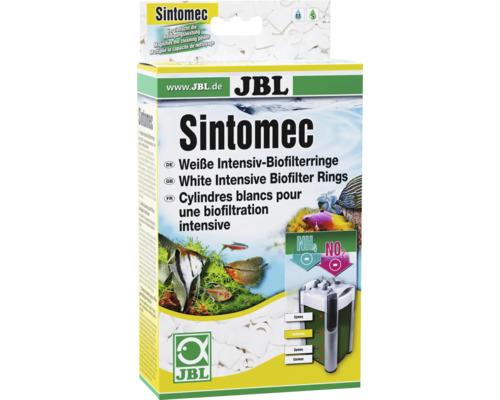 Emballage d''anneaux de biofiltration intensive blancs JBL Sintomec