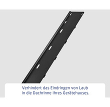 Dachrinnen Laubschutz für Gerätehäuser