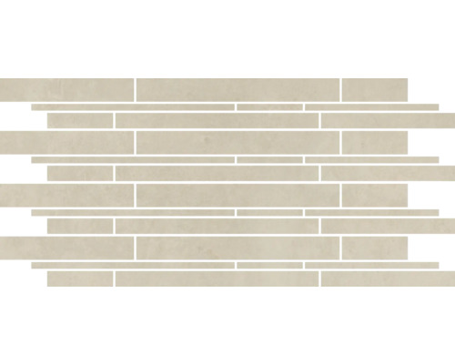 MIRAVA MANHATTAN Kombibordüre ivory BxLxS 30x60x0.9 cm Mosaikfliese zur Wandgestaltung