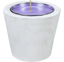 Bougie parfumée dans un récipient en béton