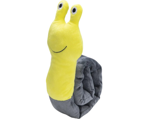 Beeztees Jouet pour chien peluche Hide And Seek escargot 72 cm Peluche d''escargot jaune avec couverture grise