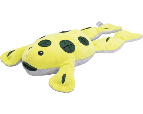 Beeztees Hundespielzeug Plüsch Hide And Seek Frosch 31 cm Gelbes Axolotl Plüschtier mit dunklen Akzenten