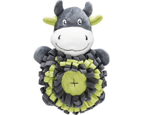 Beeztees Jouet pour chien peluche Hide And Seek vache 32 cm Peluche vache avec jeu de recherche interactif pour chiens