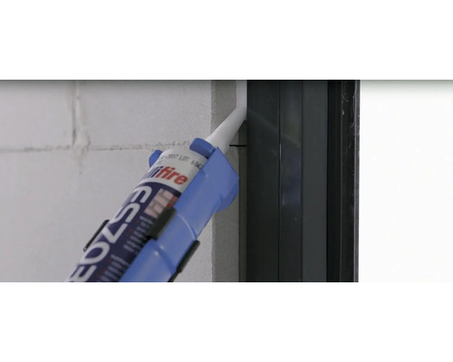 Nullifire FS703 Brandschutzsilikon grau 310 ml Brandschutz Dichtstoff wird aufgetragen