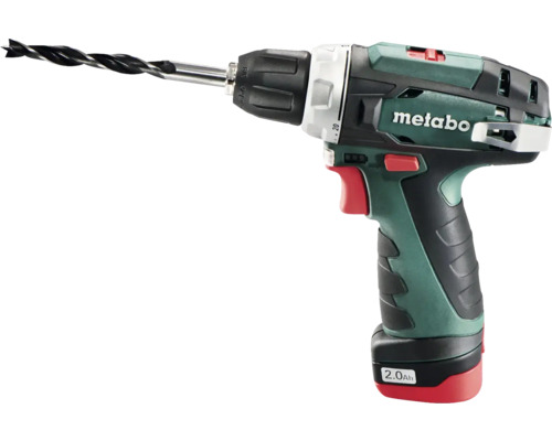 Metabo Bohrschrauber PowerMaxx BS1 inklusive 12 V / 2 Ah Akku, Ladegerät und Tasche