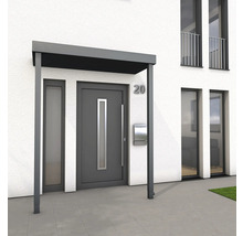 Haustürvordach aus Aluminium am Hauseingang