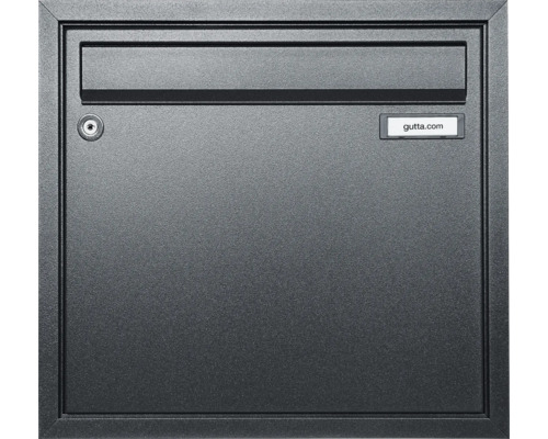 Briefkasten mit Schloss und Gutta Logo