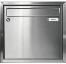 Boîte aux lettres en acier inoxydable avec serrure et clapet