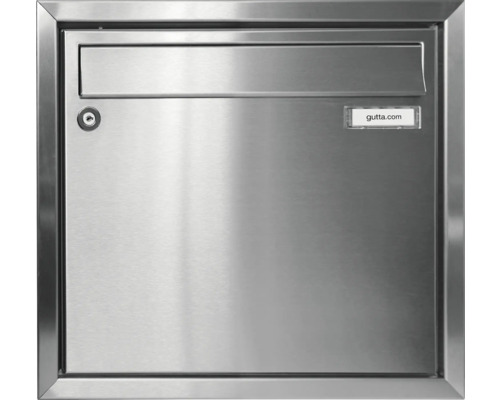 Boîte aux lettres en acier inoxydable avec serrure et clapet