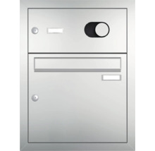 Boîte aux lettres avec fente d''insertion et porte de retrait