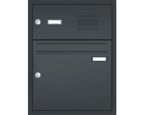 Briefkastenanlage mit Sprechanlage und zwei Fächern