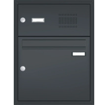Briefkastenanlage mit Sprechanlage und Zeitungsfach