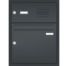 Briefkastenanlage mit Sprechanlage und zwei Fächern