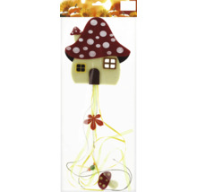 Dekoration zum Aufhängen, Fliegenpilzhaus mit Herbstmotiven