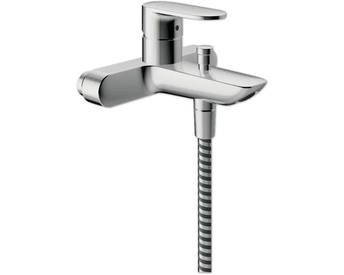 Badewannenarmatur mit Einhebelmischer Hansgrohe Vernis Blend Chrom 71477000 Badarmatur mit Brauseschlauch