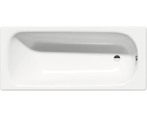 form&style Badewanne GALOA 70 x 160 cm Stahl emailliert alpinweiss glänzend Rechteckige Badewanne aus Sanitäracryl mit Abfluss und Überlauf