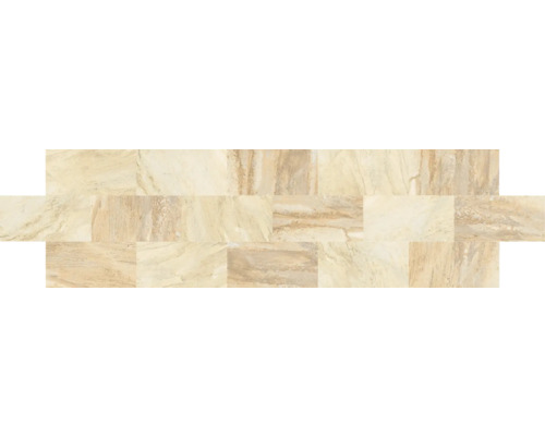 Carreaux de sol rectangulaires aspect marbre