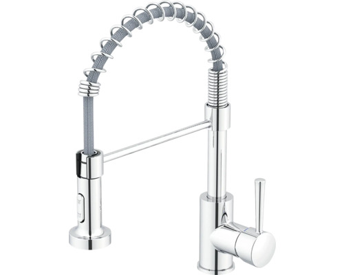 Robinet de cuisine avec bec flexible et mitigeur monocommande