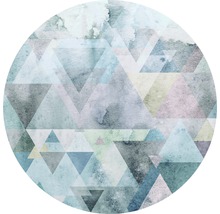 Kreisförmiges Dekor mit Dreiecksmuster