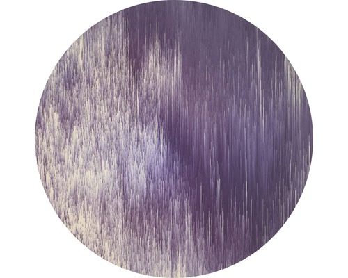 Fototapete selbstklebend D1-013 Dot Harmony Ø 125 cm Kreisförmiges abstraktes Kunstwerk mit vertikalen Linien