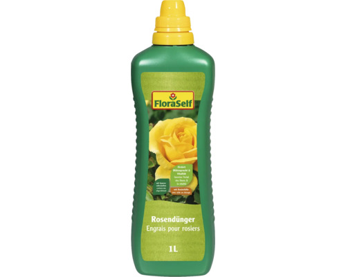 FloraSelf Engrais pour rosiers, bouteille de 1 litre