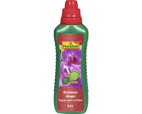 Engrais pour orchidées FloraSelf Select 500 ml Engrais pour orchidées en bouteille de 0.5 litre