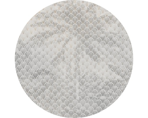 Tapis rond à motif coquillage