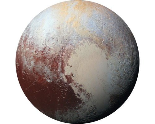 Fototapete selbstklebend D1-021 Dot Pluto Ø 125 cm Abbildung des Planeten Pluto