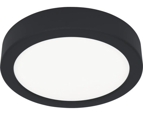 Plafonnier Fueva 6 LED 7.5 W 1000 lm rond noir