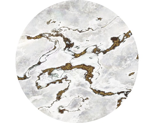 Papier peint panoramique autocollant D1-048 Dot Marble Vibe Ø 125 cm