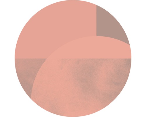 Fototapete selbstklebend D1-002 Dot Roselux Ø 125 cm Abstraktes Kreismuster