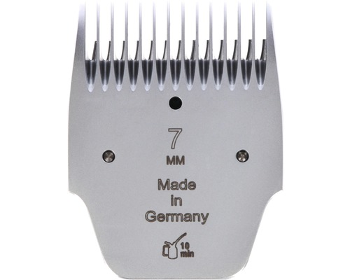 Scherkopf Kerbl Favorita 7,0 mm silber 7 Millimeter Scherkopf für Haarschneidemaschine, hergestellt in Deutschland