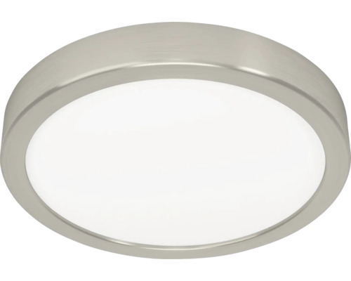 Plafonnier Fueva 6 LED 11.5 W 1550 lm rond nickel mat