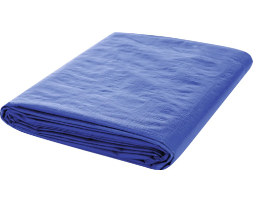 Bâche textile 140 g/m² argent-bleu 3 x 4 m Bâche pliée et imperméable