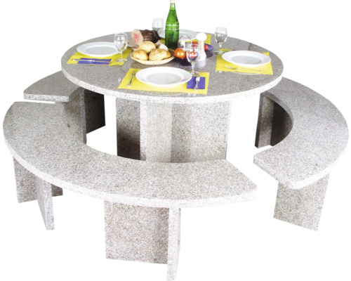 Table en granite Nouvel avec banc Gandria