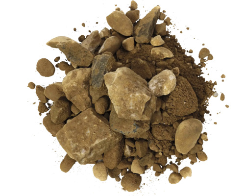 Schotterhaufen für den Garten- und Landschaftsbau