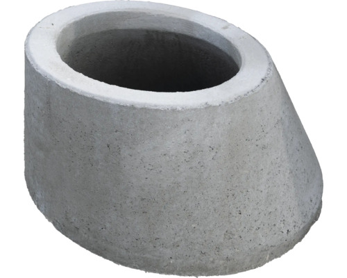 Cône de regard en béton avec feuillure sans échelon Ø 1000/625 mm x h = 600 mm Anneau de puits en béton de forme conique pour la construction de puits