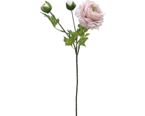 Fleur artificielle lotus fibre synthétique métal plastique 50 cm rose vif