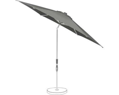 Parasol de jardin rectangulaire avec pied