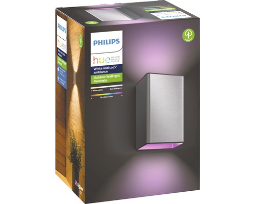 Emballage d''un luminaire mural extérieur Philips Hue Resonate