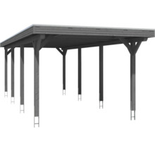 Carport en bois avec poteaux et toit