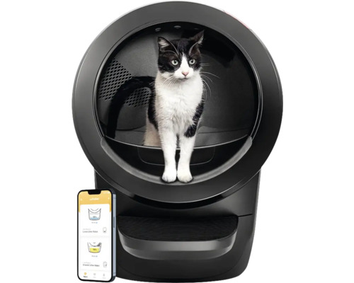 Litière automatique pour chat avec chat et application pour smartphone