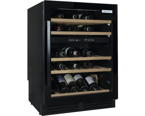 Armoire à vin climatisée encastrable Kibernetik WKE 46 lxhxp 59.5x81.7x61.5 cm noir