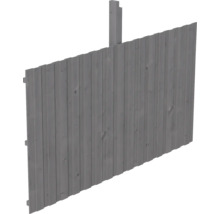 Clôture en bois avec poteaux