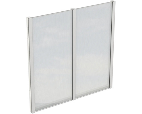 Paroi latérale polycarbonate SKAN HOLZ 193 x 200 cm blanc