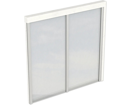 Paroi latérale polycarbonate SKAN HOLZ 205 x 200 cm blanc