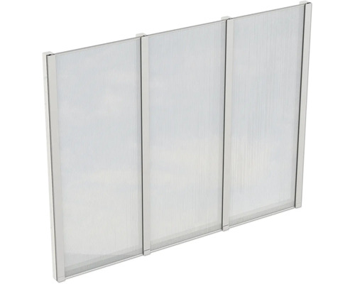 Paroi latérale polycarbonate SKAN HOLZ 243 x 200 cm blanc