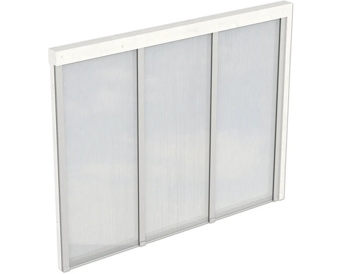 Paroi latérale polycarbonate SKAN HOLZ 255 x 200 cm blanc