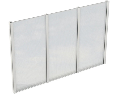 Paroi latérale polycarbonate SKAN HOLZ 293 x 200 cm blanc