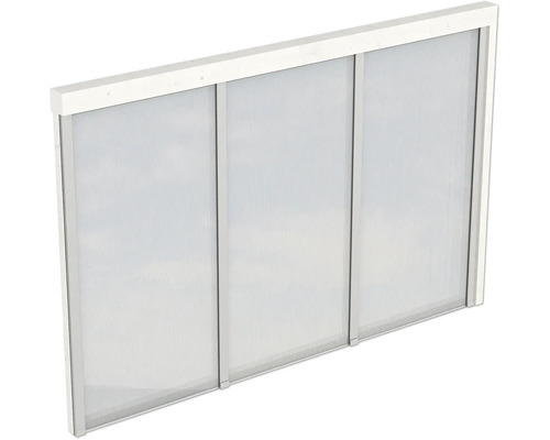 Paroi latérale polycarbonate SKAN HOLZ 305 x 200 cm blanc